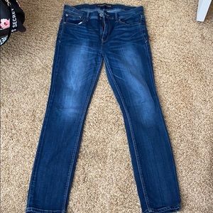 Express skinny mid rise jeans
